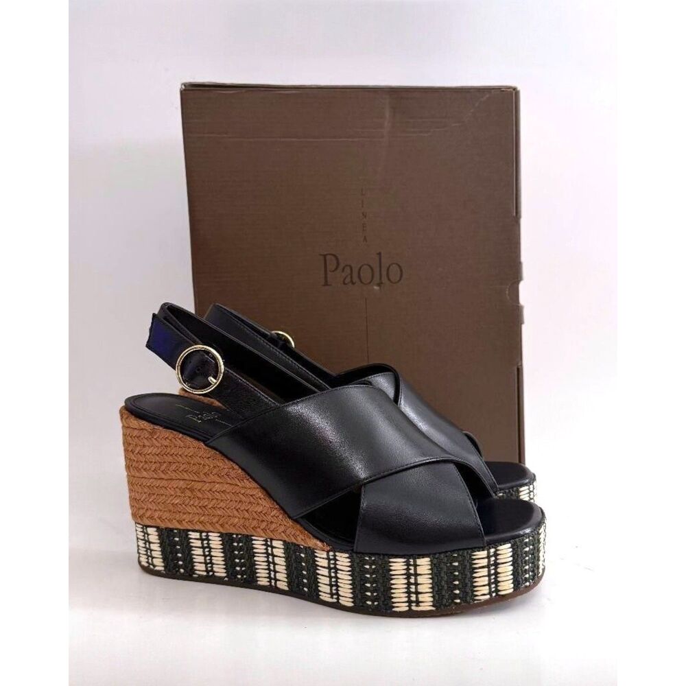 Linea Paolo VALERY Platform Espadrille Wedge Sandals, NEW! Size 9M